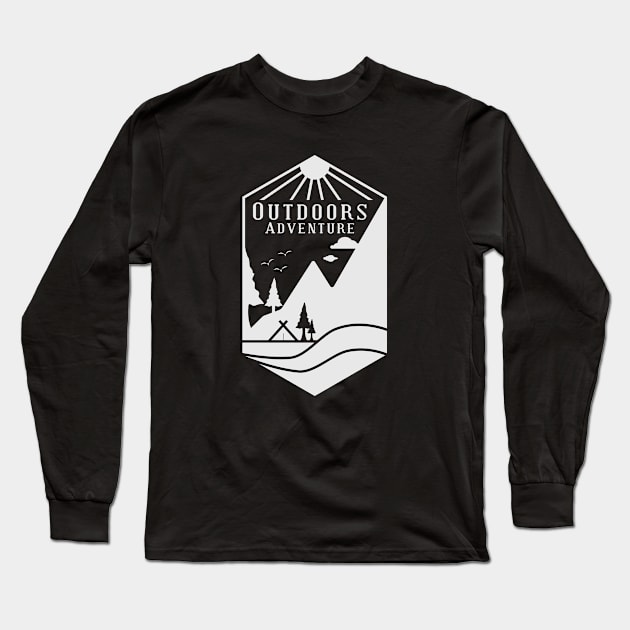 Outdoors Adventure Long Sleeve T-Shirt by chuseco3